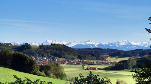 Bergpanorama von Hopferbach